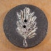 Raku Focal Button - Pine Needles