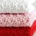 Crochet Cotton Dishcloths Red Pink & White