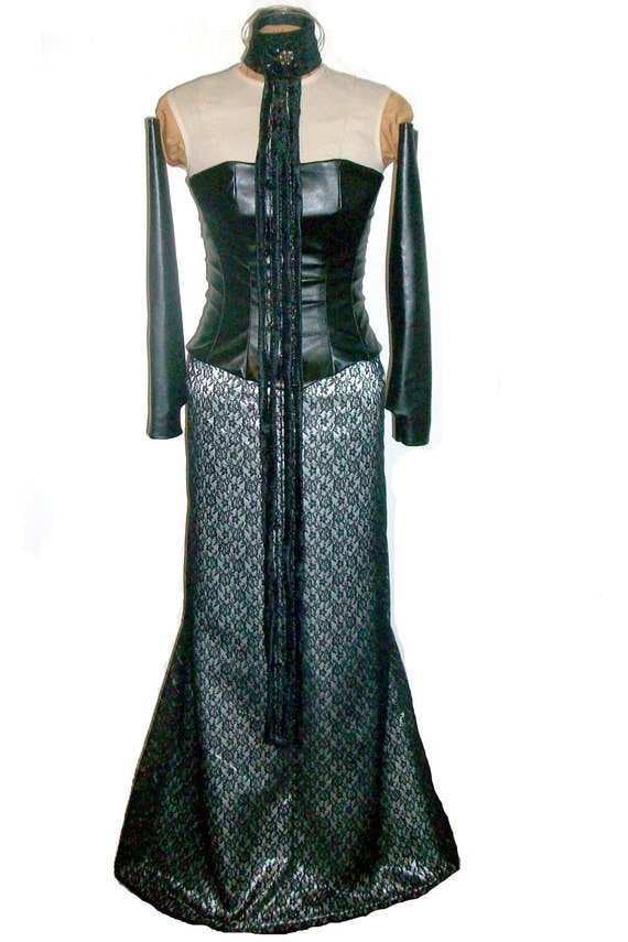 Padme Amidala Black Corset Fireside dress CUSTOM made S-M