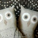 Halloween Primitive Folk Art Woodland Owls - Penelope and Percival - Autumn Fall Decor