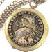 Lion Under Glass Locket ... Steampunk