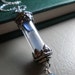 Time In A Bottle - Sea Glass Jewelry - Victorian Style Vial Necklace