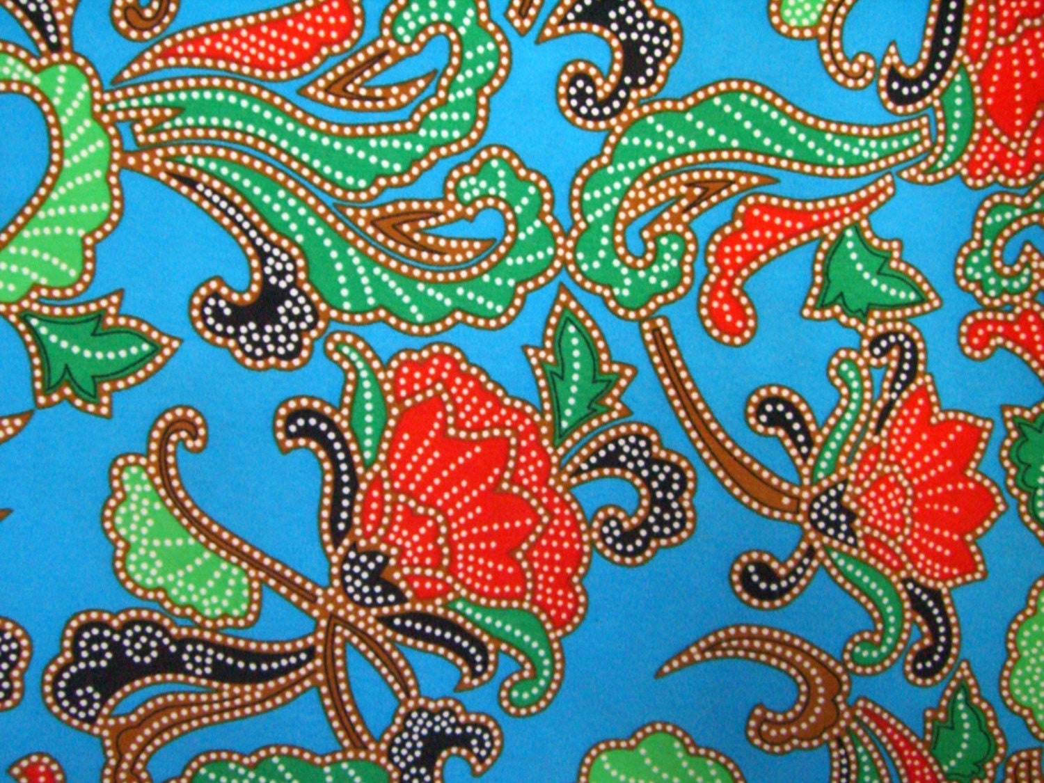 CLEARANCE HALF YARD Malaysian Batik Fabric