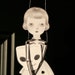 Skeleton suit - articulated paper doll set with 4 silver brads