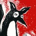 Limited Edition Screen Print Black Curious Fox