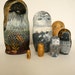 Landscapes and Creatures Seven Piece Nesting Doll Set / Original Artwork
