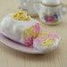 Lemon Rose Cake - 1/12 Dollhouse Miniature Dessert