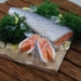 Salmon with Lemon and Dill - 1/12 Scale Preparation Board