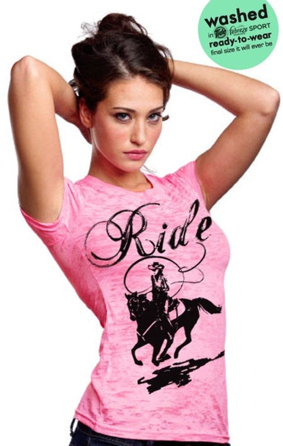 SALE Western riding horse shirt fitted women's M 46