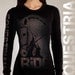 black RIDE thermal shirt - long sleeve - fitted women's S (2-4)