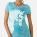 horse portrait - fitted burnout - women's XL(8-10) - design seen in Dressage Today