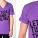NEW lettuce turnip the beet - organic cotton vneck - men's sizes