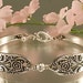 Silver Spoon Bracelet MELODY Jewelry Vintage, Silverware, Gift, Anniversary, Wedding, Birthday