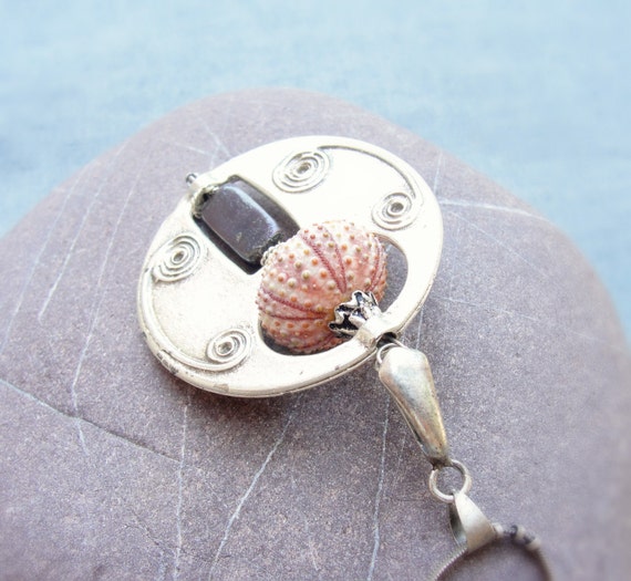 Sea Urchin Necklace Captured Treasures Pearl Jewelry