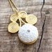 Sea Urchin Collection - Gold and White Swirl Necklace