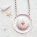 Sea Urchin Collection- Big Pink Round Necklace