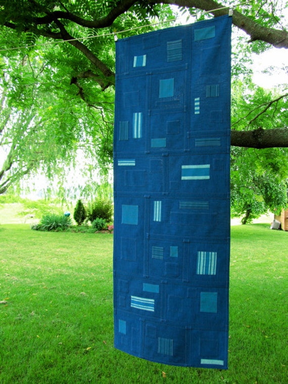Pojagi Patchwork Table Runner Reversible Textile Art
