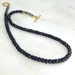 Glittering 269ctw Royal Blue Sapphire, Kitten Gray Necklace, 14kg fill toggle...