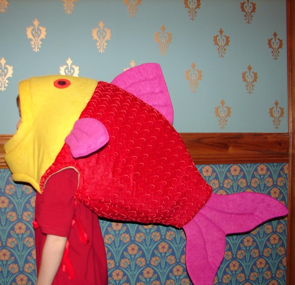 red fishnet costume