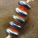 Handmade Lampwork Glass Bead Set (5) -Nyx Discs- by Jason Powers SRA