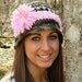 Crochet Hat Pattern Bucket Digital File PDF 12mo - Adult Large Mini Popcorn Band Flower Application Tutorial Permission to Sell No.15