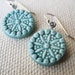 carnival earrings, pool ... handmade porcelain jewelry by Sofia Masri