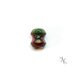 Dreadlock Bead or Wooden Focal Bead -Watermelon- Dyed Hardwood (DAYSTAR) Katherine Kowalski woodturning
