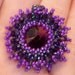 Violet Sunburst Pendant