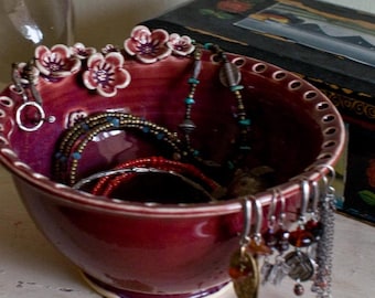 Earring holder, jewelry dish, Earring bowl, Jewelry Bowl organizer, mothers day gift
