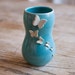 Butterfly Vase-Robin's Egg Blue