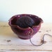 pottery yarn bowl - Knitting bowl - yarn organizer - craft supplies - knitting and crochet