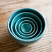 Set of Five Nesting Bowls robin's egg blue