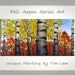 Sunny Aspen Forest Art, Contemporary Huge Original acrylic Painting 48x24