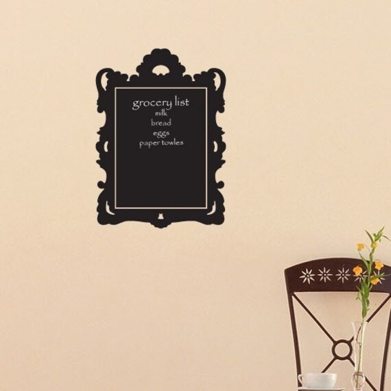 Items similar to Chalkboard Frame Decal on Etsy