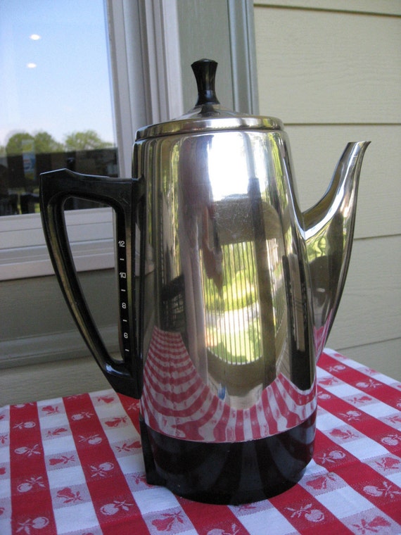Vintage Coffee Pot Percolator 12 cups Presto