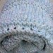 Vintage Afghan - Knitted - Multi-Color - Baby Blue