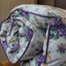 New Vintage Duvet Cover - Cotton Comforter and Blanket Cover - 1940s - New Twin Full Queen - Purple Floral