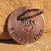 The Roxy - Handstamped Pet ID Tag Copper Small Dog Cat