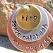 Metal Madness King - Handstamped Pet ID Tag Layered Dogs