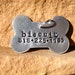 The Biscuit - Aluminum Bone Unique Handstamped Pet ID Tag Dogs Larger