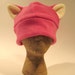Fuzzy Pink Cat Ear Hat