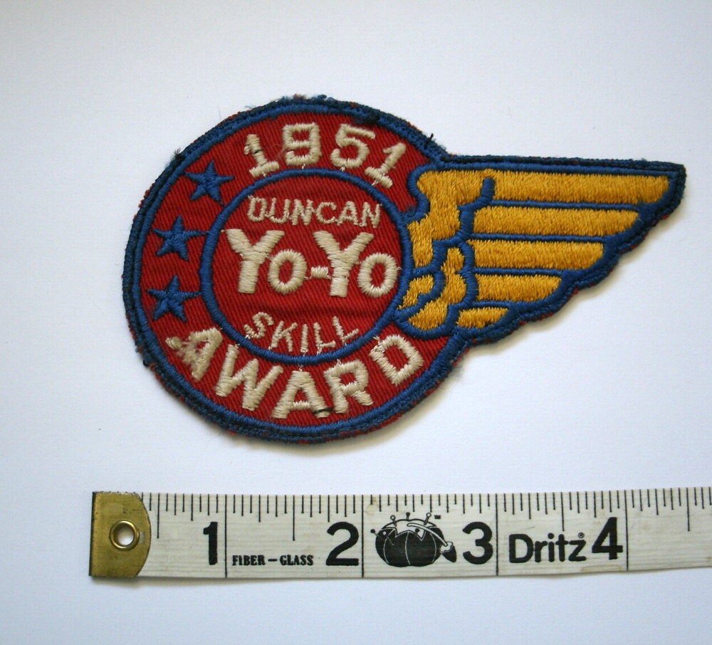 Vintage 1951 Duncan YoYo Skill Award Patch