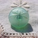 Mint Mojito Metallic Shimmer Petite Dragonfly Czech Glass Button