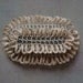 Art, Mixed Media, Crochet Lace Beach Stone, Art Object, Table Decoration, Nature, Handmade, Original, Beige, Gray Stone