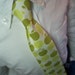 Me and Matilda Everyday Necktie Green Apple Dot