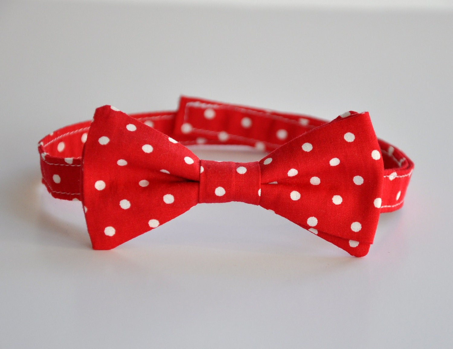 Boy's Bow Tie Boys Bowtie Boys Tie Red Bow Tie Polka