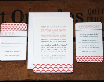 Clementine Wedding Invitation (SAMPLE SET)