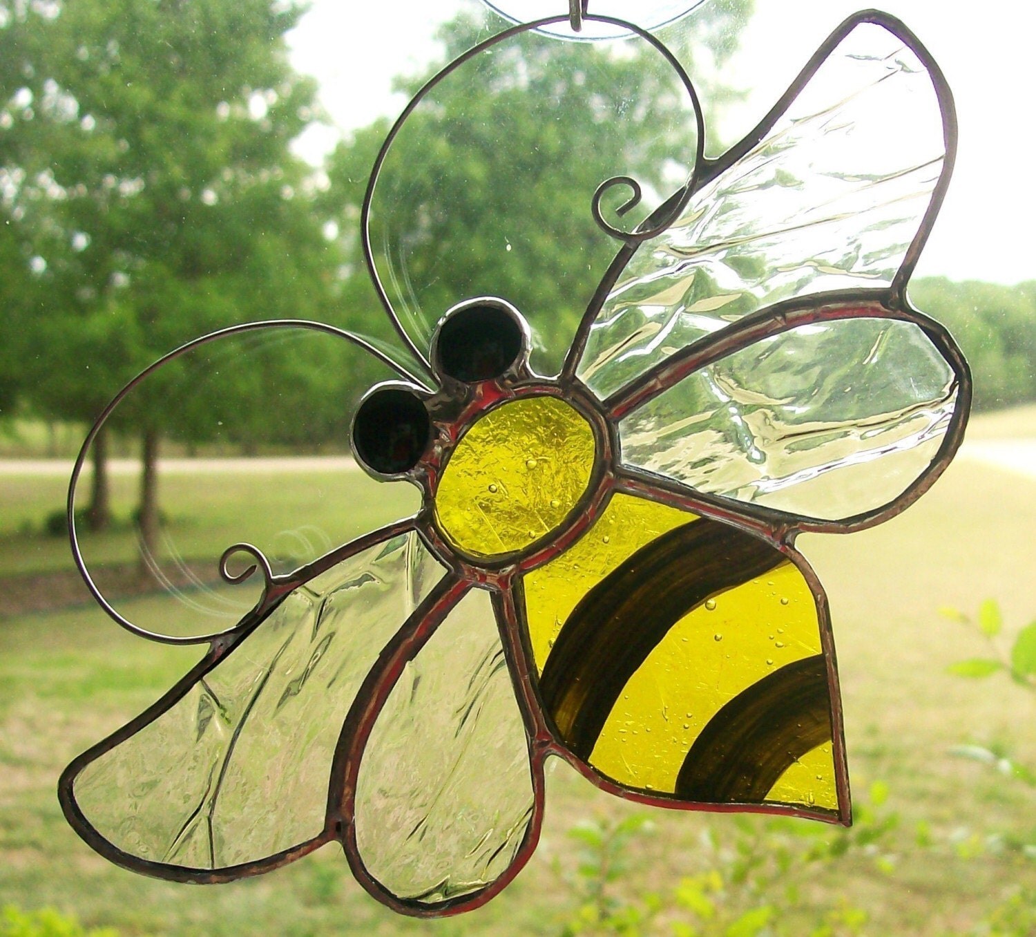 Stained Glass Bumble Bee Suncatcher