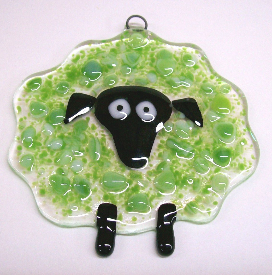 glass sheep figurines