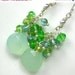 SALE 10% SHIP UPGRADE Tropical Green Earrings - Aqua Chalcedony